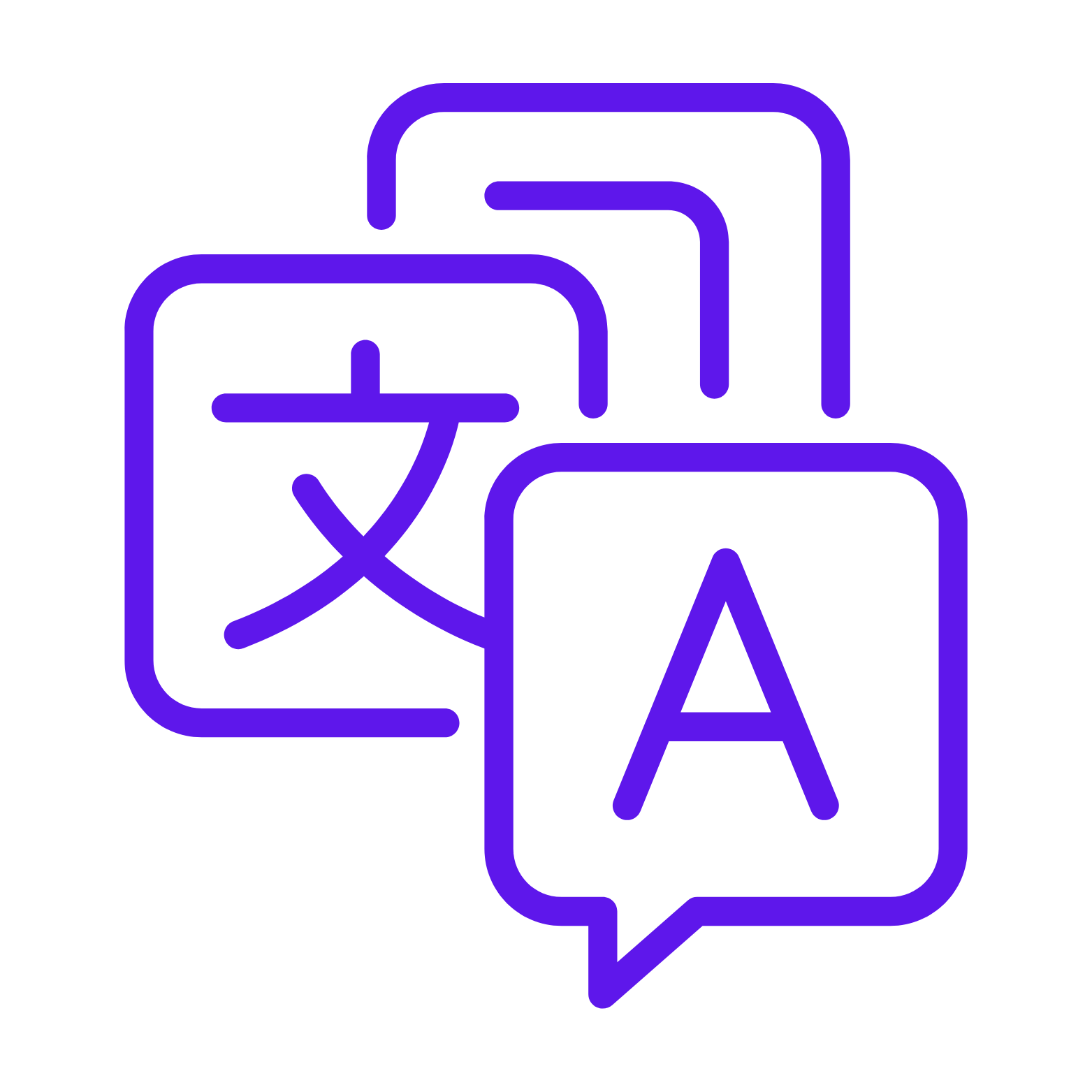 Language Selection - English, Chinese, Arabic